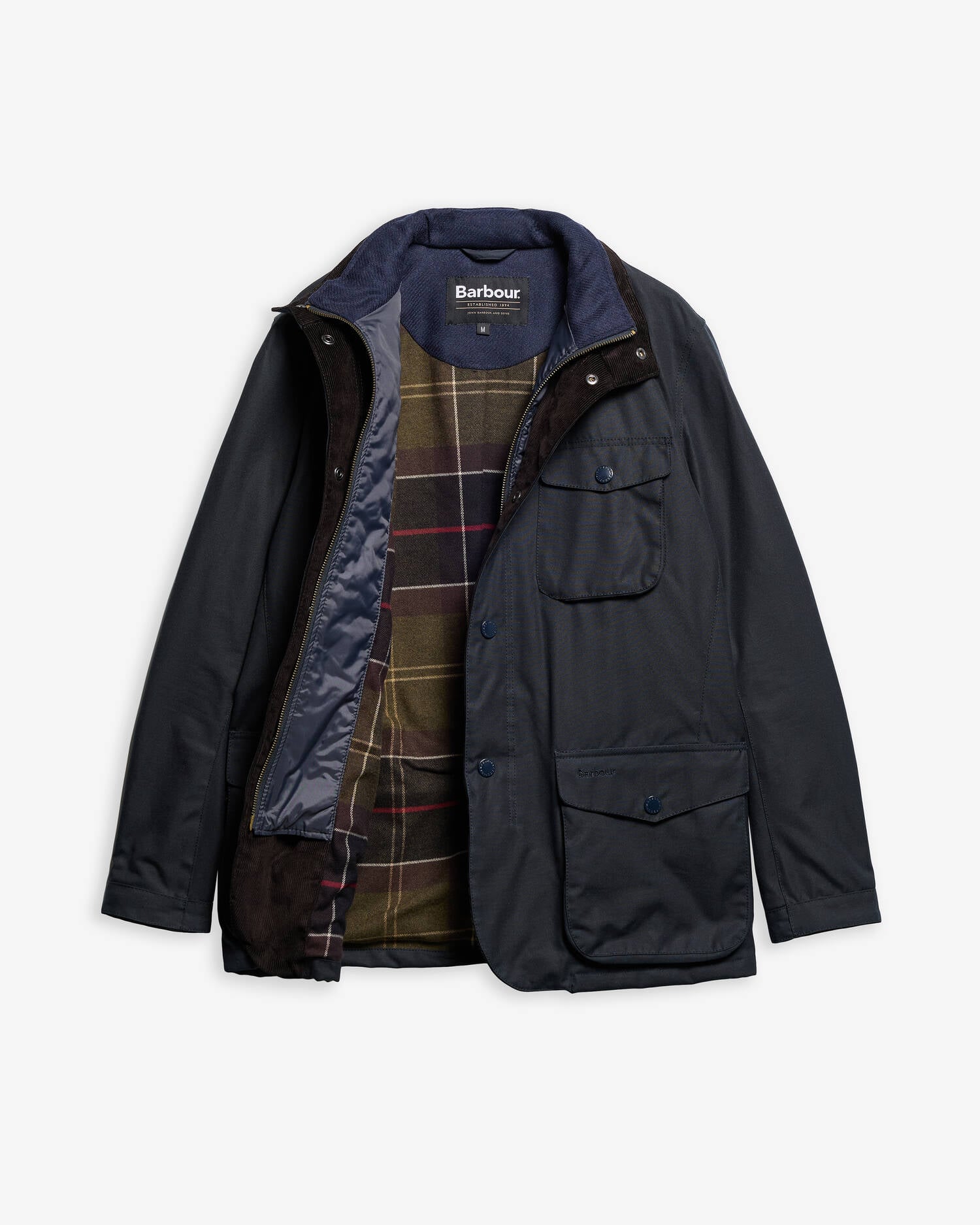 Ogston Waxed Jacket Classic Navy image number 6