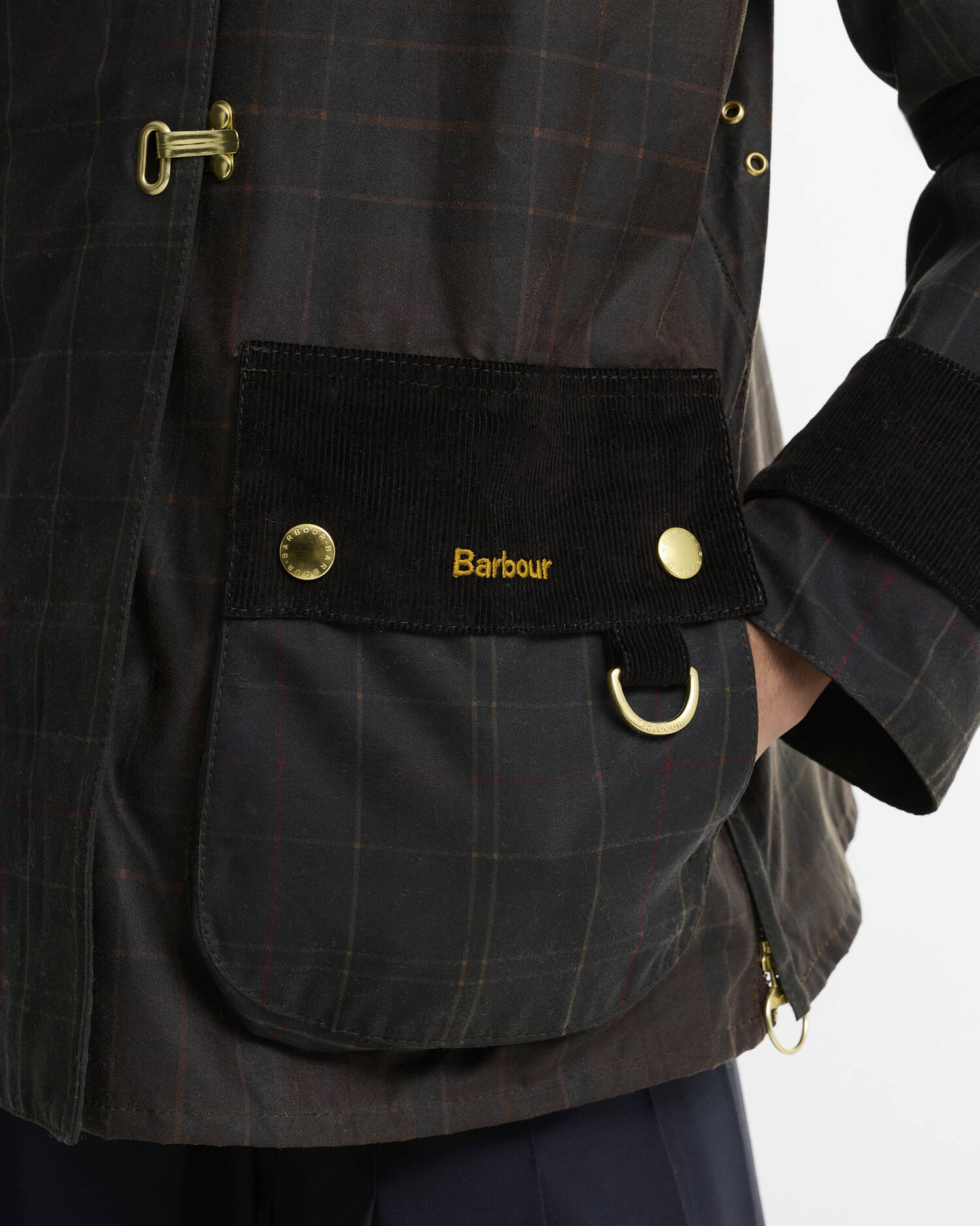 Hazelwood Checked Waxed Jacket Classic/Muted image number 6