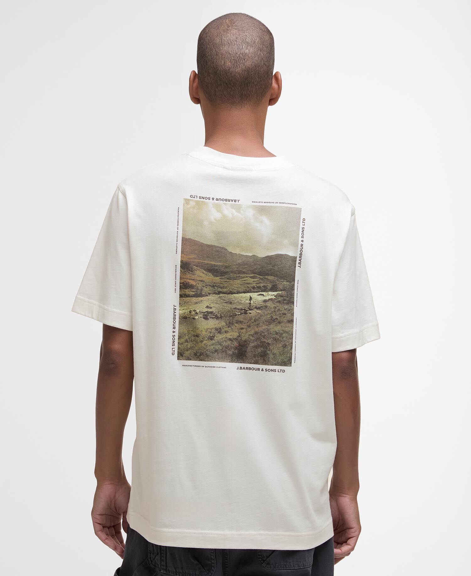 T-Shirt Parkend Photographic Relaxed Graphic Whisper White