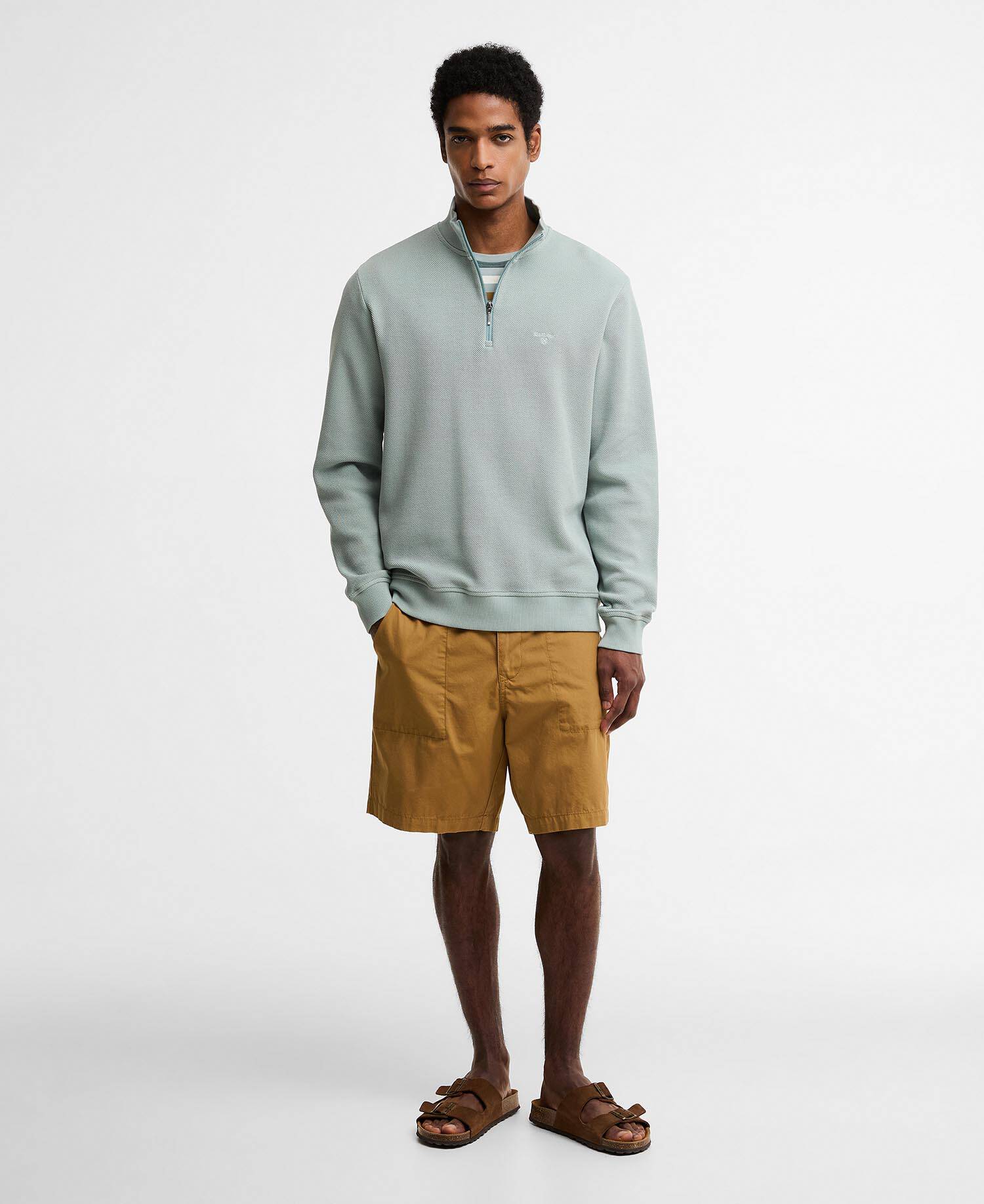 Ravensworth Quarter-Zip Sweatshirt Dusty Slate image number 1