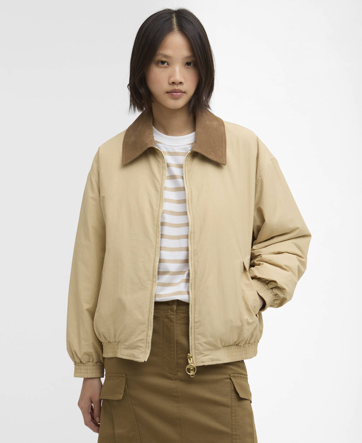 Giacca casual reversibile Maureen Pale Khaki / Dress image number 0