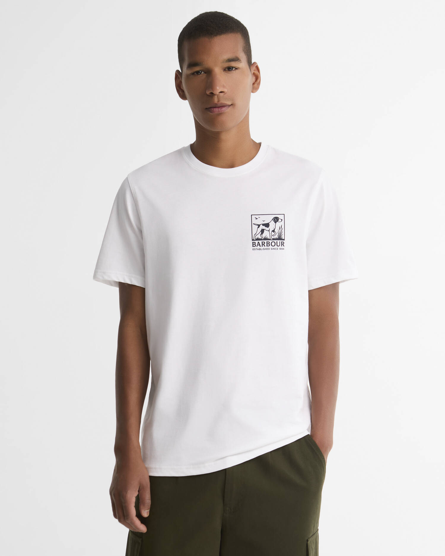 Setter Graphic Tailored T-shirt White image number 0