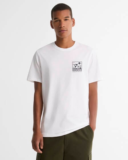 Setter Graphic Tailored T-shirt White