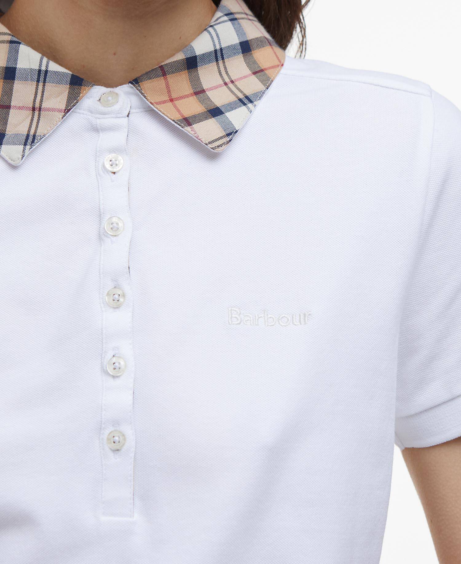 Malvern Short-Sleeved Polo Shirt White/Hessian image number 4