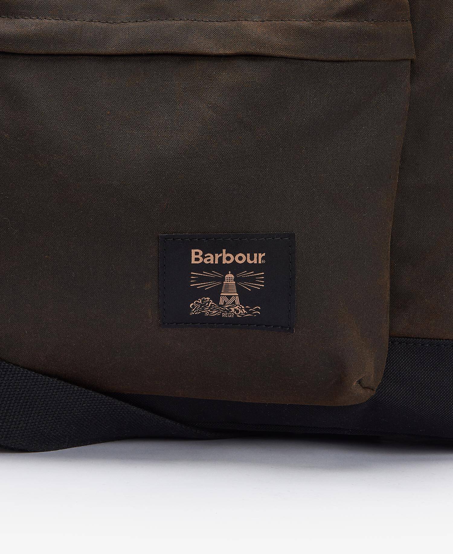 Field Waxed Holdall Olive-Black image number 2