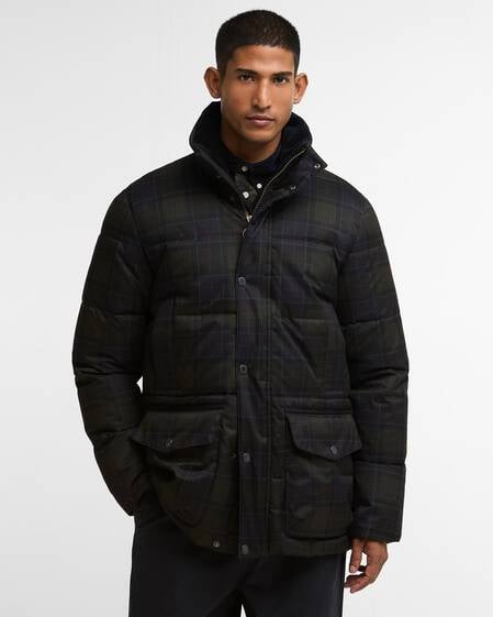 Lonnen Tartan Puffer Jacket Shadow Classic Tartan