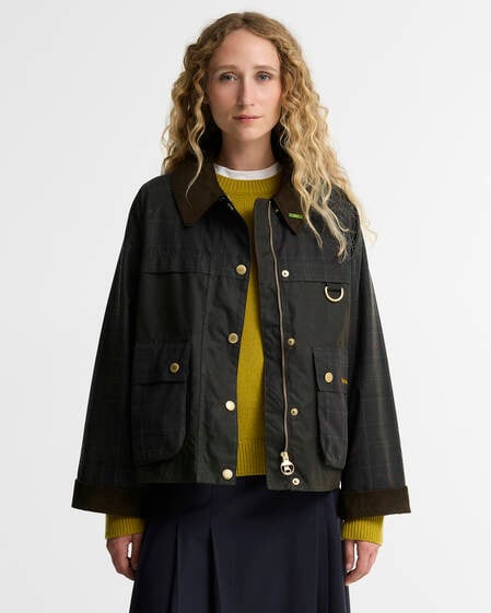 Tartan Reimagined Icons Tartan Spey Waxed Jacket Classic Tartan/Olive