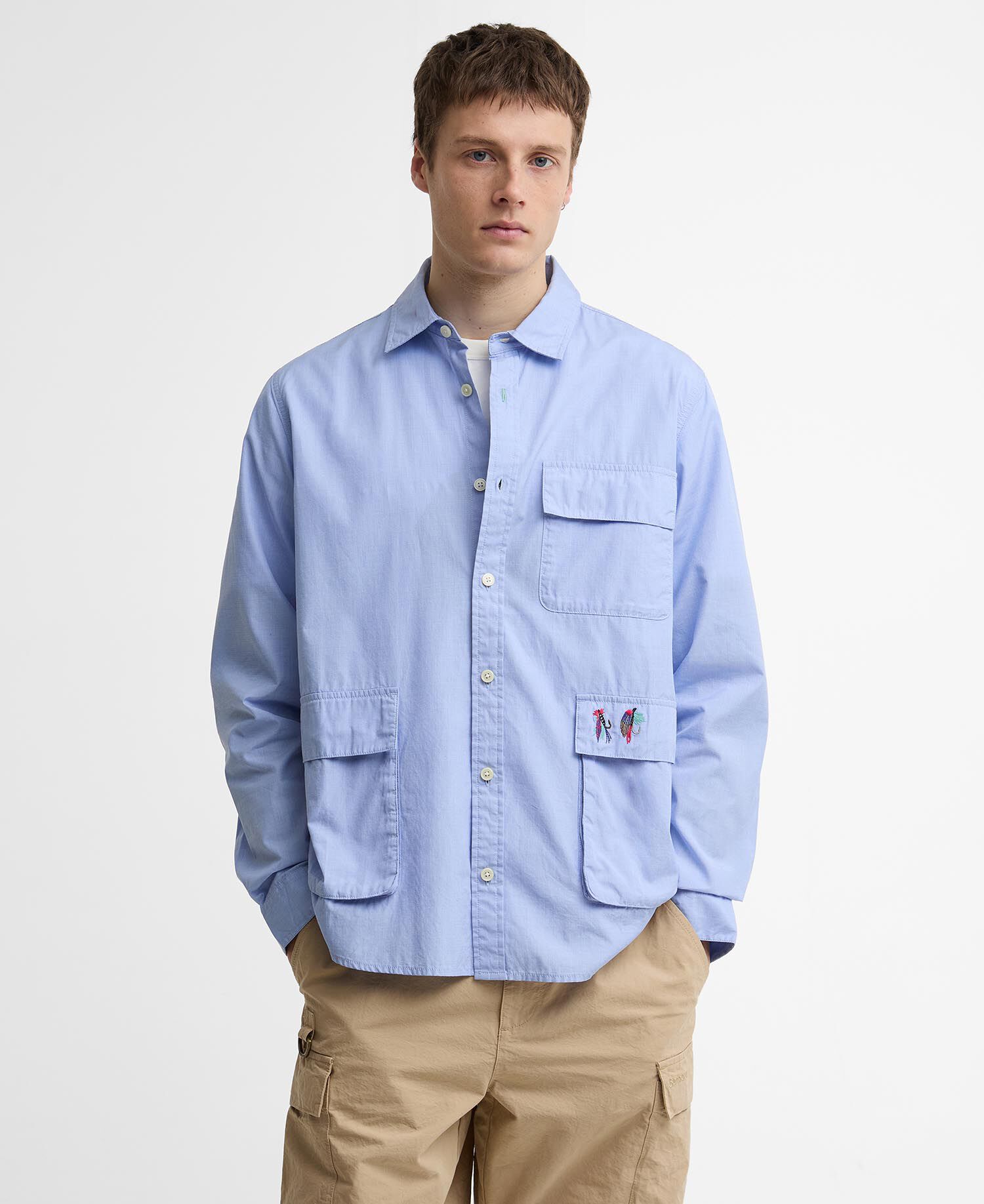 Paul Smith Loves Barbour Swale Shirt Mid Blue