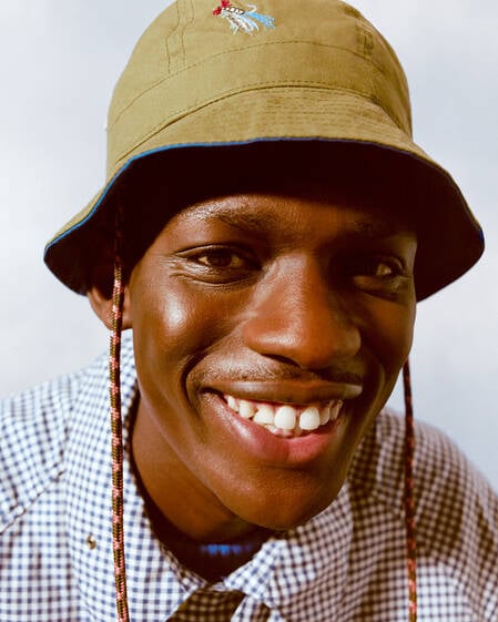 Paul Smith Loves Barbour Domed Bucket Hat Khaki