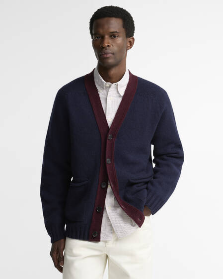 Scottish Made Wool Cardigan Navy