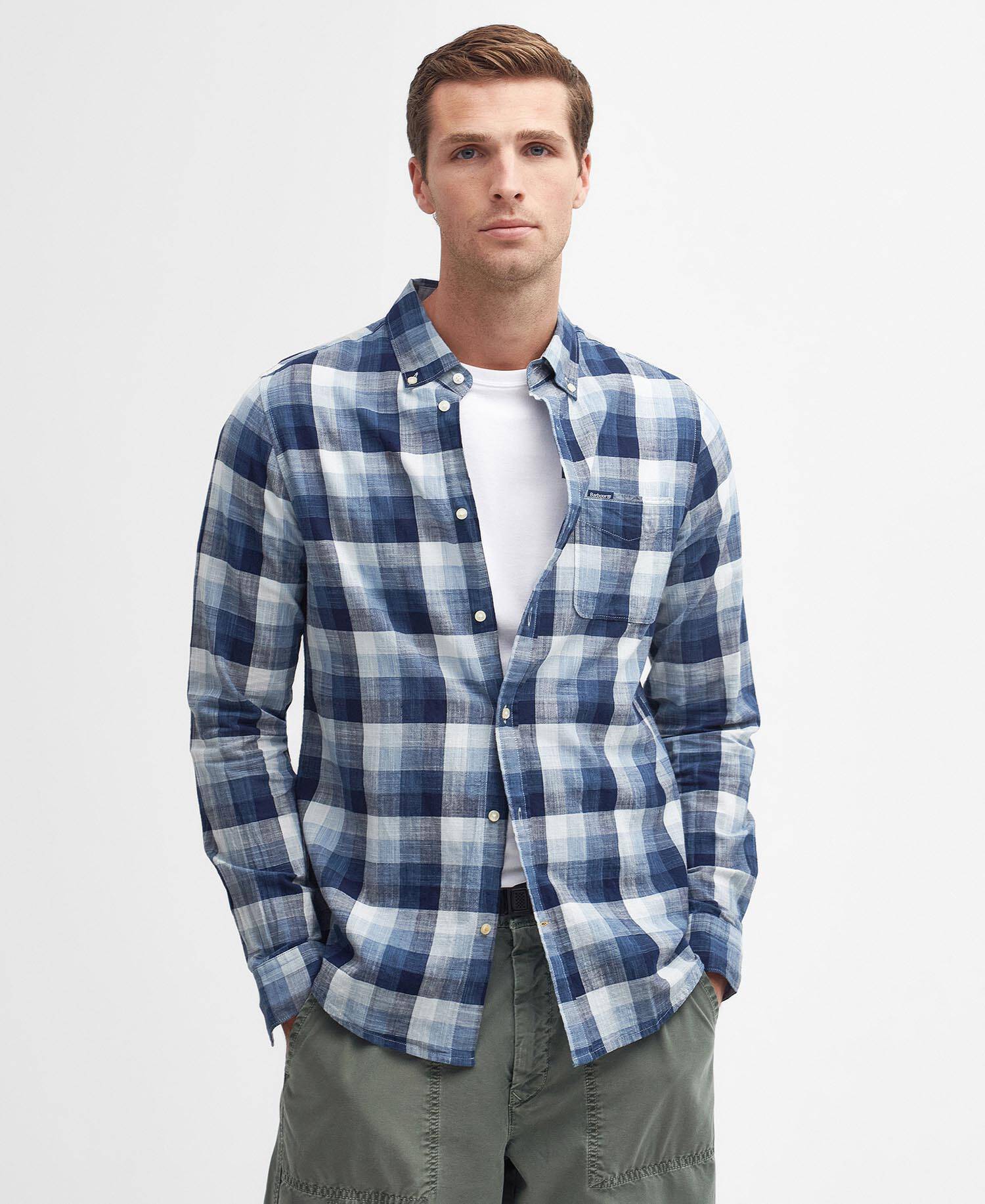 Hillroad Tailored Long-Sleeved Shirt Classic Navy image number 0