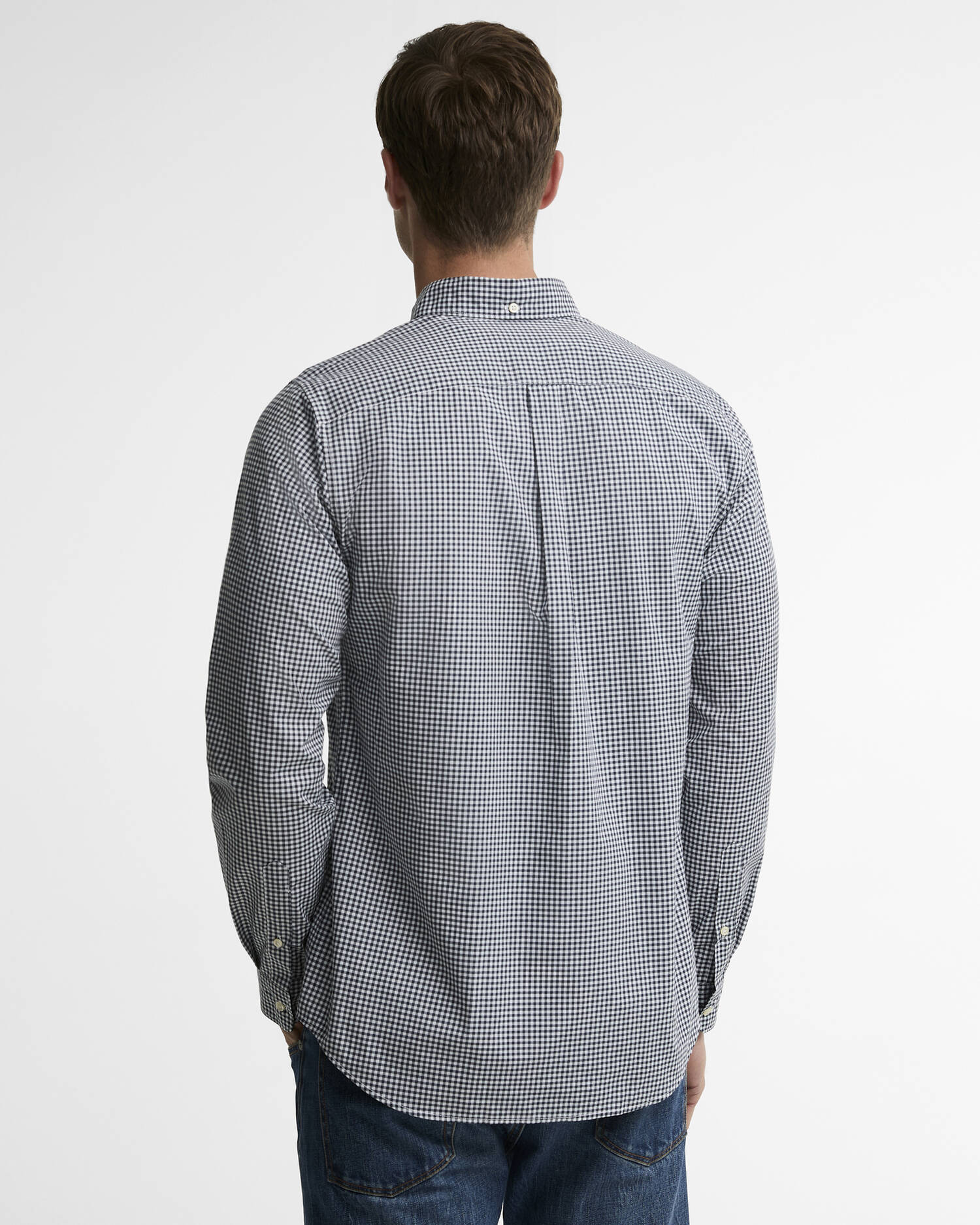 Barbour Hemd Harbourwall Tailored Fit Navy image number 2