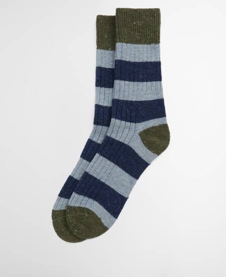 Houghton Stripe Socks Blue Stone