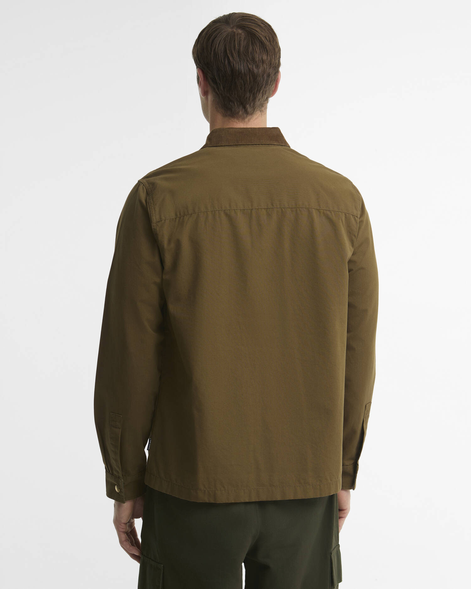 Barbour Overshirt Cord Collar Twill Beech image number 2