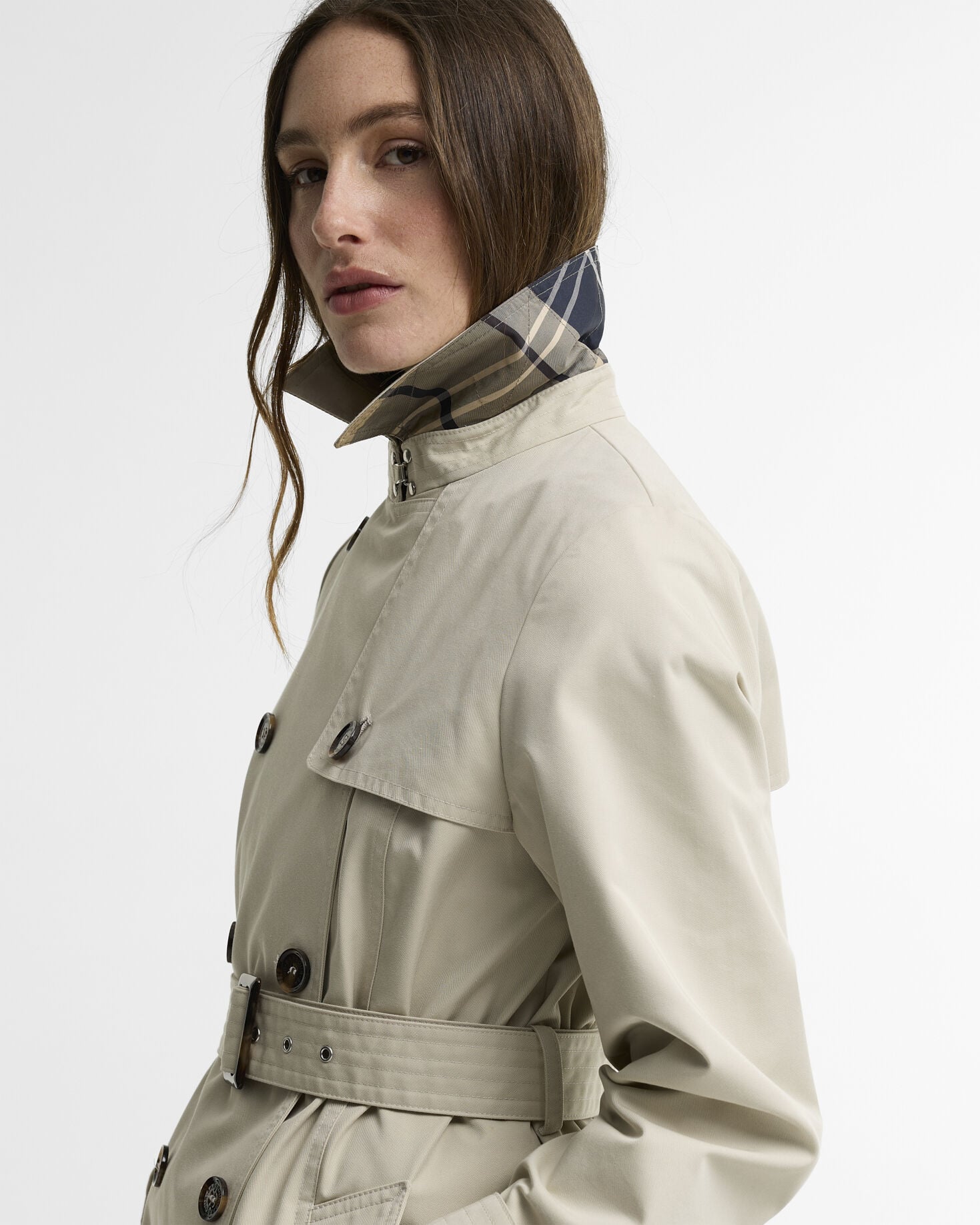 Impermeabile corto Greta Mist/Birchwood Dress
