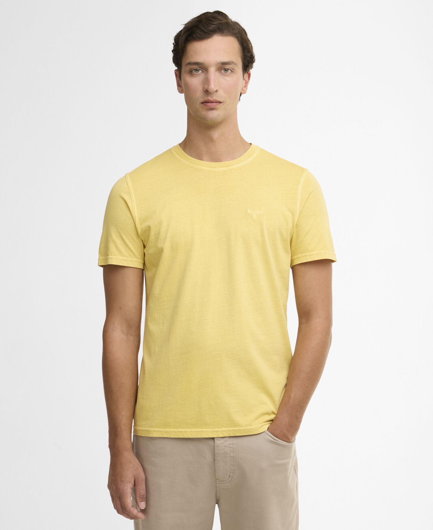 Washed Tartan T-Shirt Washed Yellow