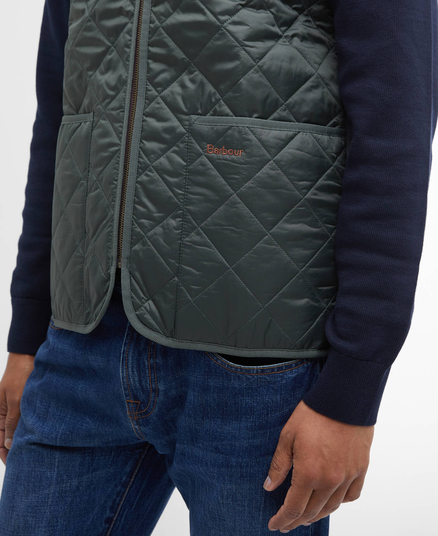 Quilted Zip-In Liner Olive-Classic image number 5