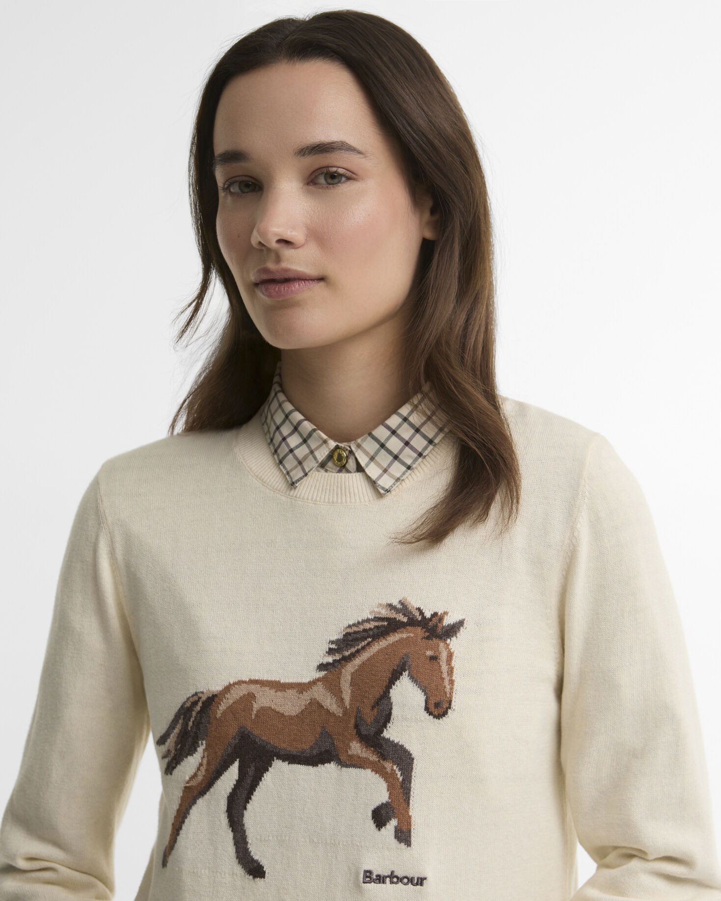 Pullover Homeswood Rundhalsausschnitt Ecru