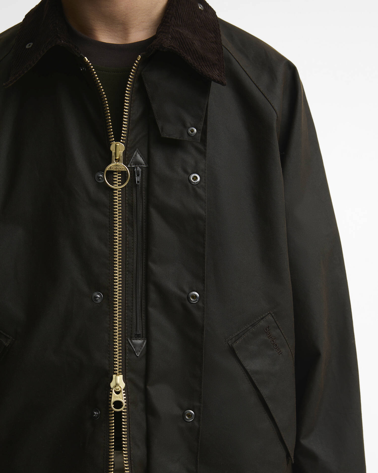Wachsjacke OS Transport Dark Brown image number 4