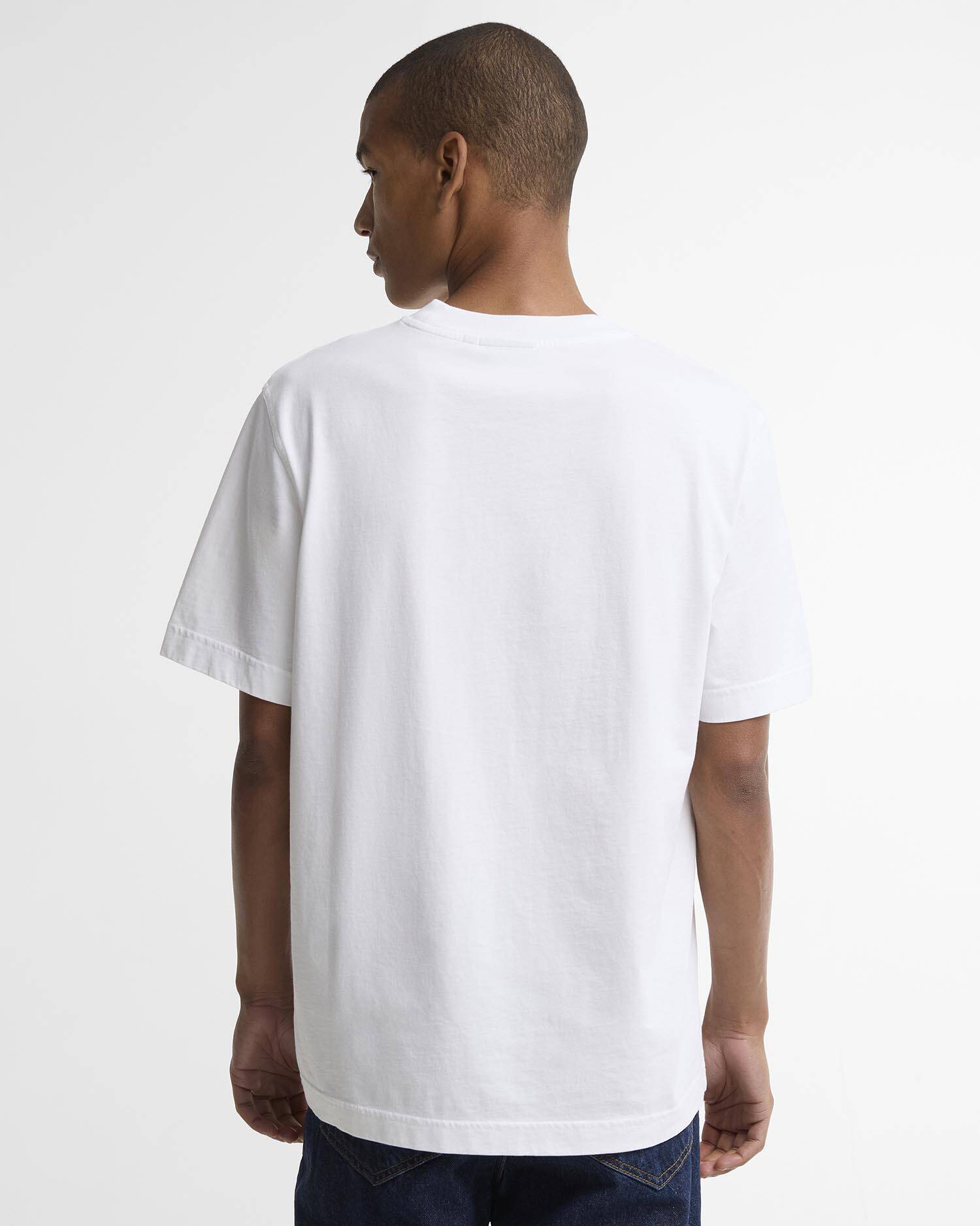 Barbour x Mul Gone Fishing Relaxed T-Shirt White image number 2