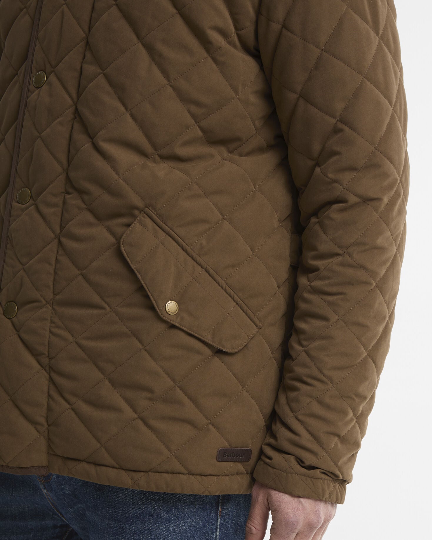 Shoverler Quilted Jacket Dk Sand