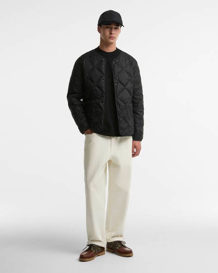Lightweight Down Reversible Puffer Liner Black