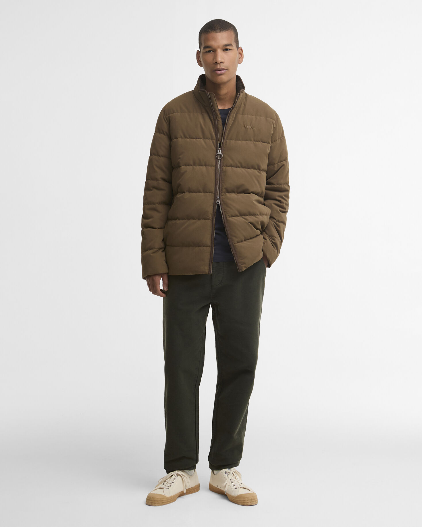 Noree Quilted Jacket Dark Sand