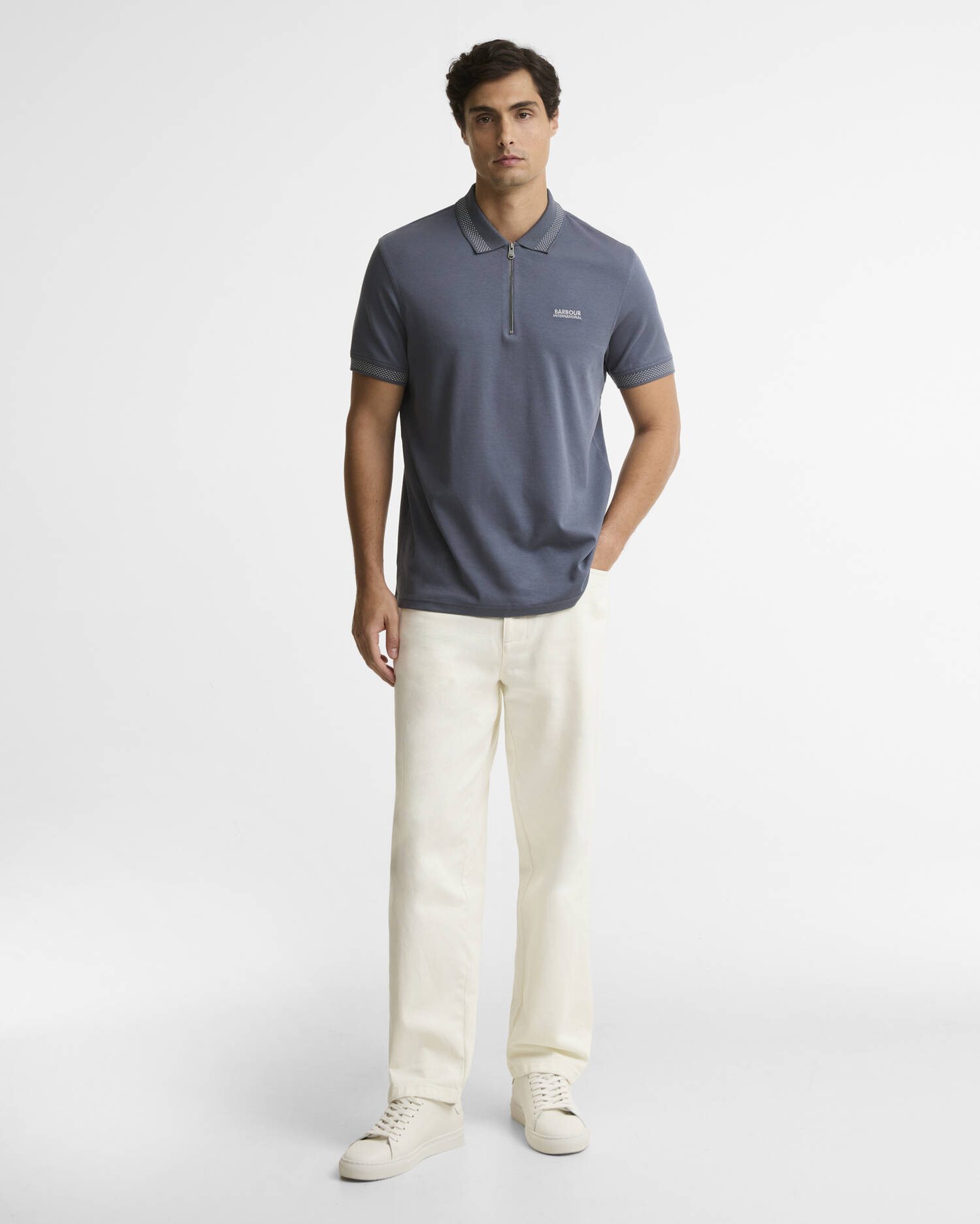 Poloshirt Owts Washed Charcoal image number 1