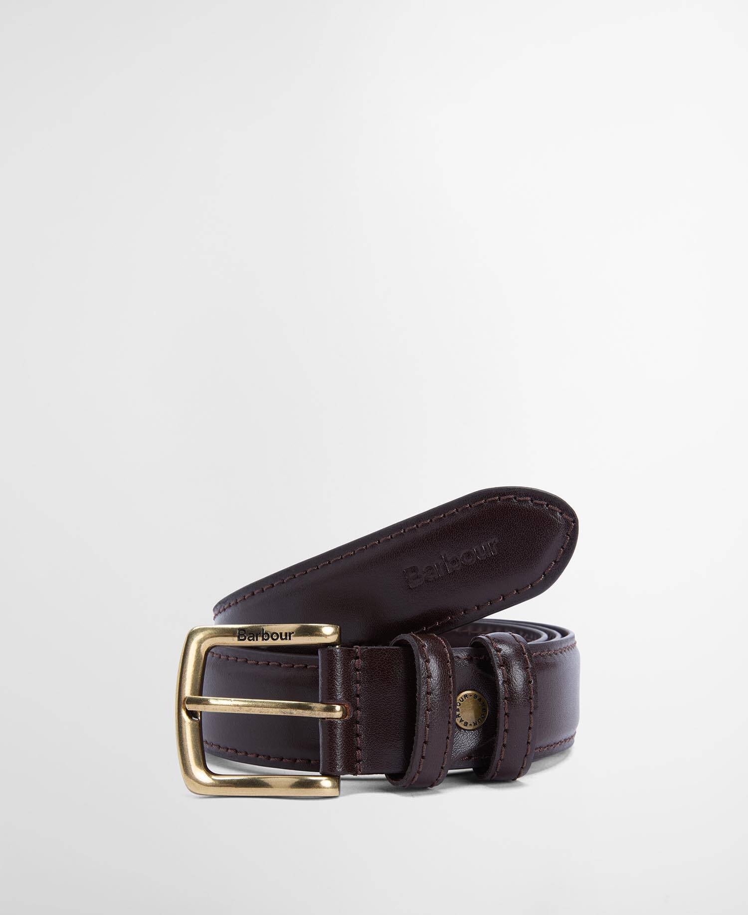 Clyde Leather Belt Chestnut Brown image number 0