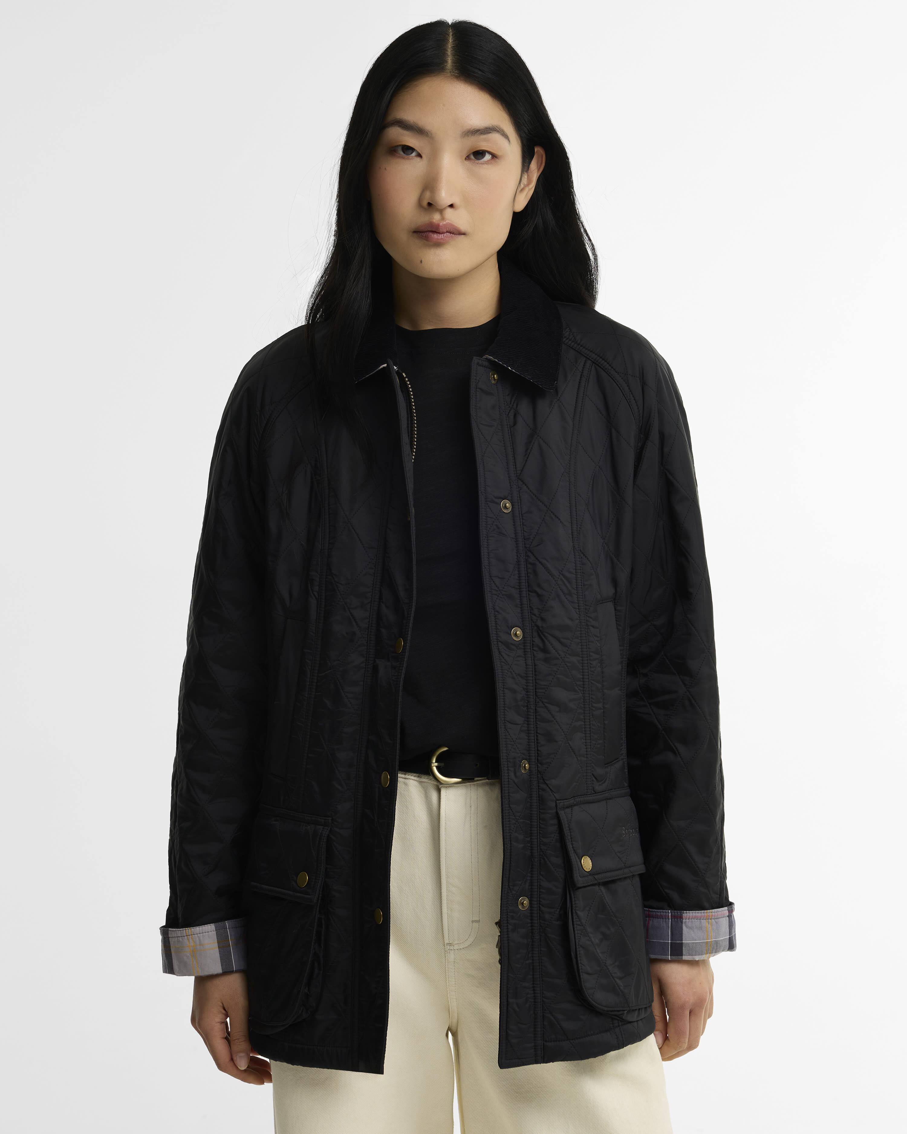 Beadnell Polarquilt Jacket Black-Black