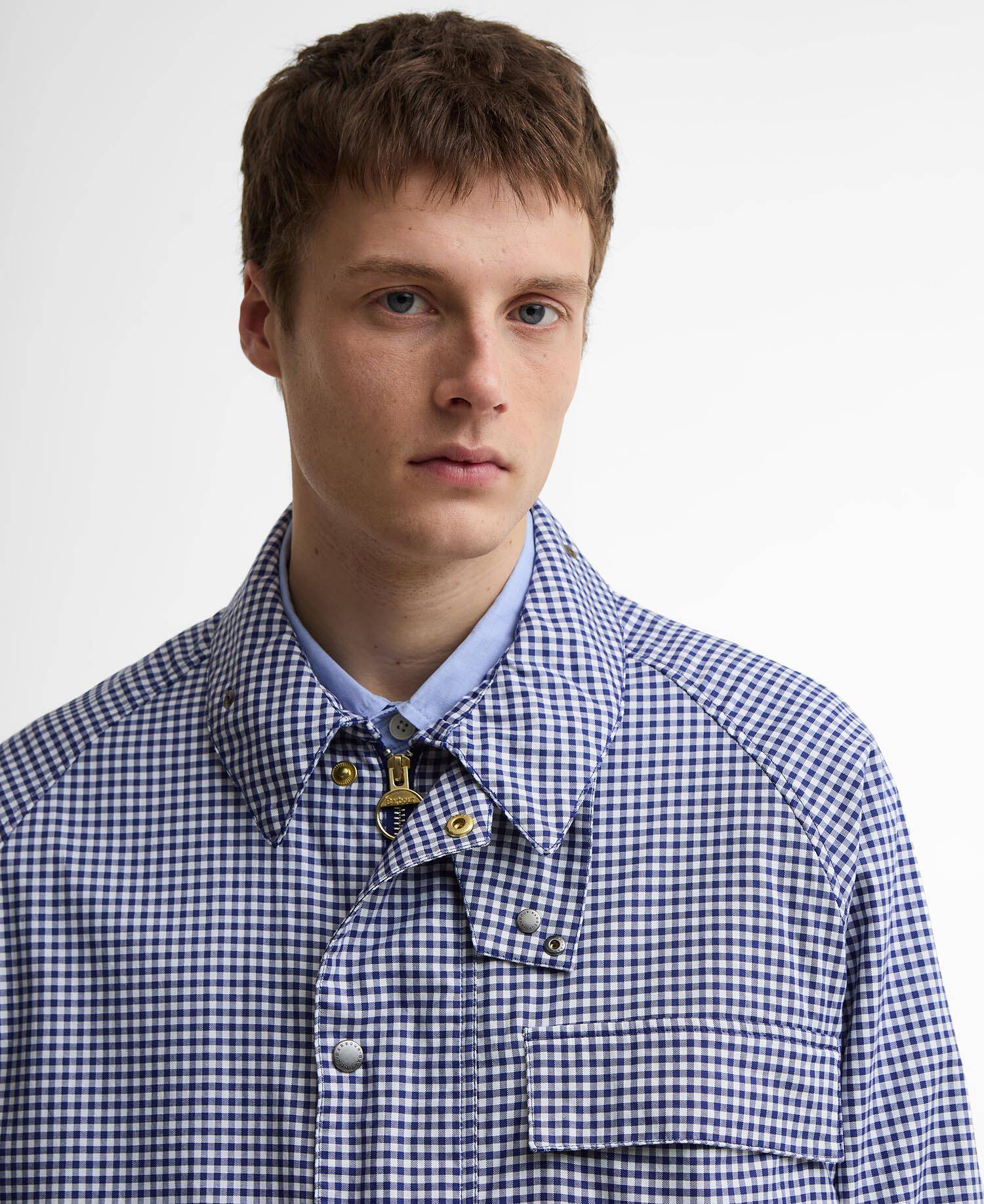 Paul Smith Loves Barbour Transport Casual Jacket Navy/White image number 3