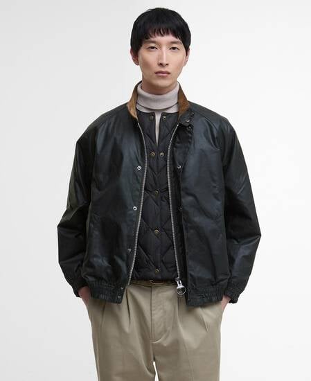 Giacca cerata Blouson Transport Sage