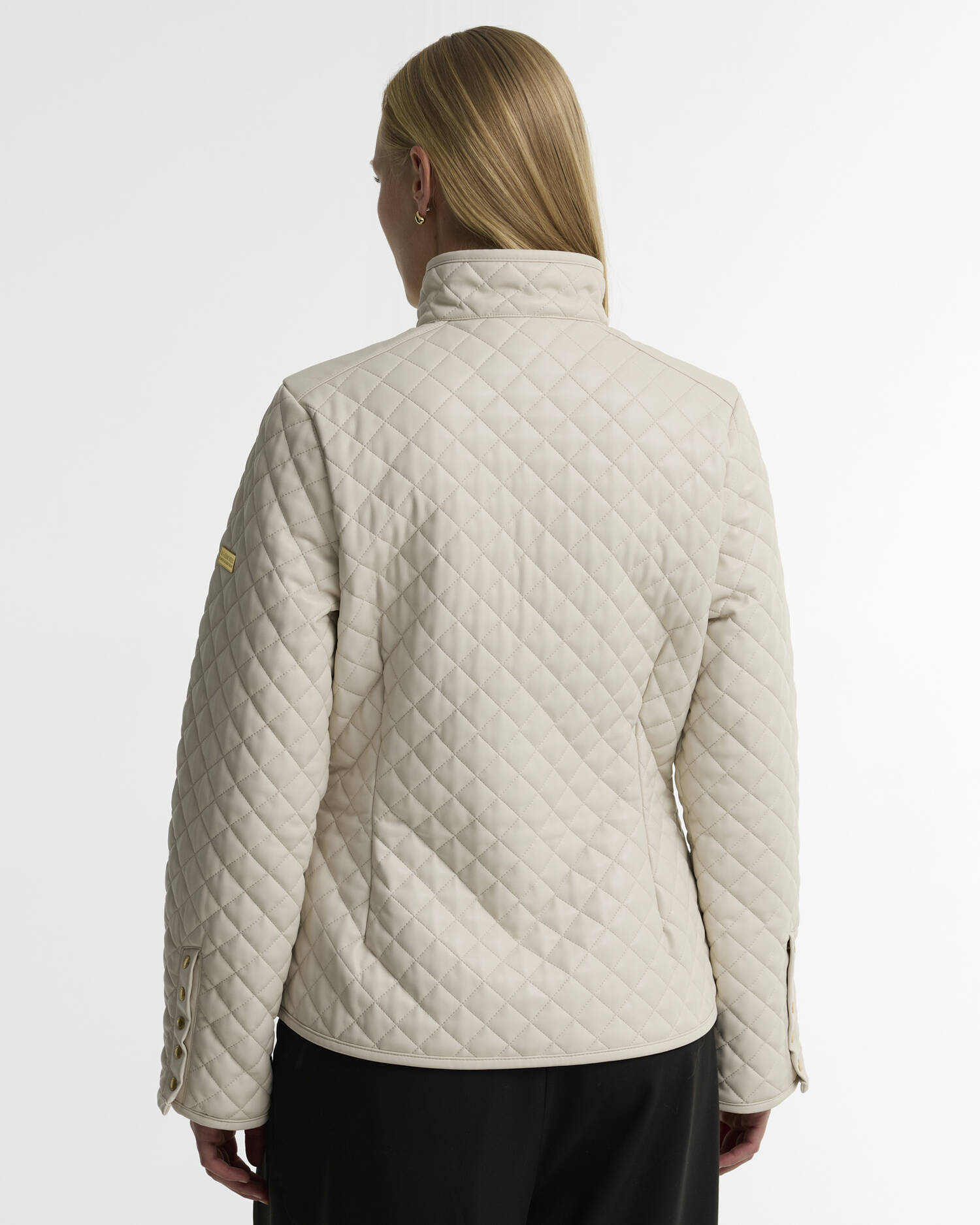 Binetto Faux-Leather Quilted Jacket Moonbeam image number 2