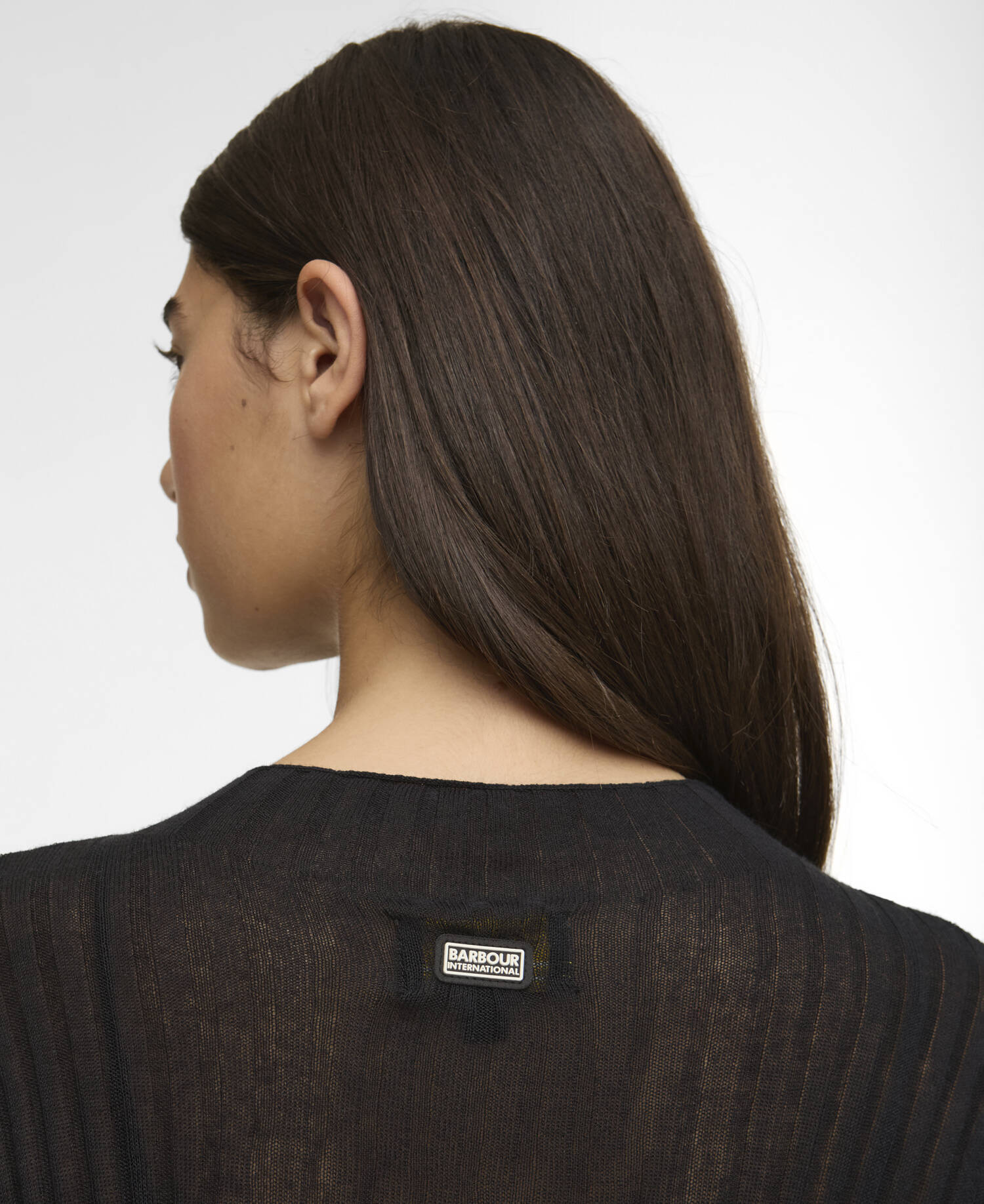 Ozara Ribbed Jumper Black image number 4