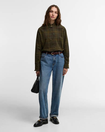 Barbour Hemd Shae Tartan Relaxed Fit Sage/Classic Tartan