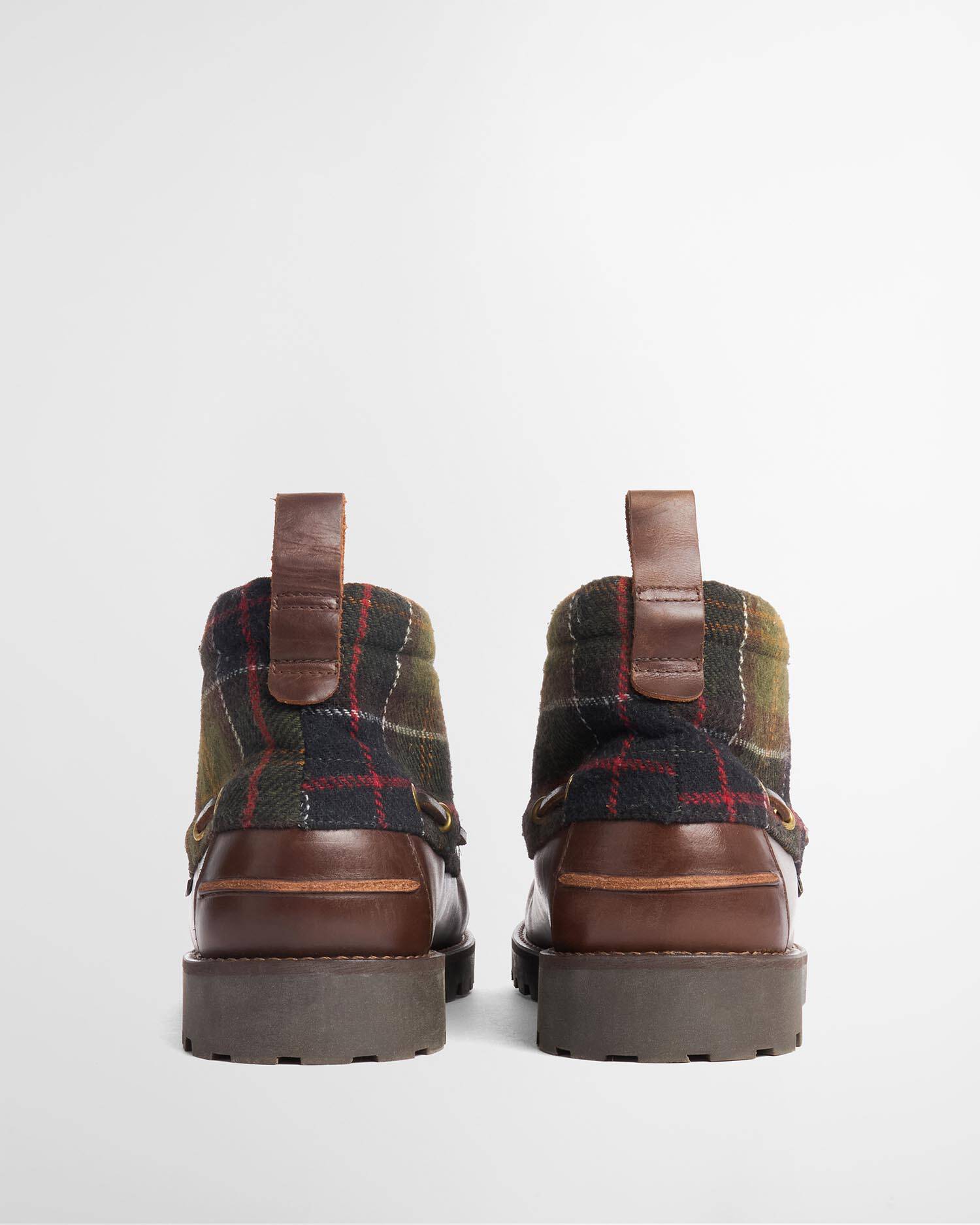 Barbour Chukka Boots Harle Brown/Classic Tartan image number 2