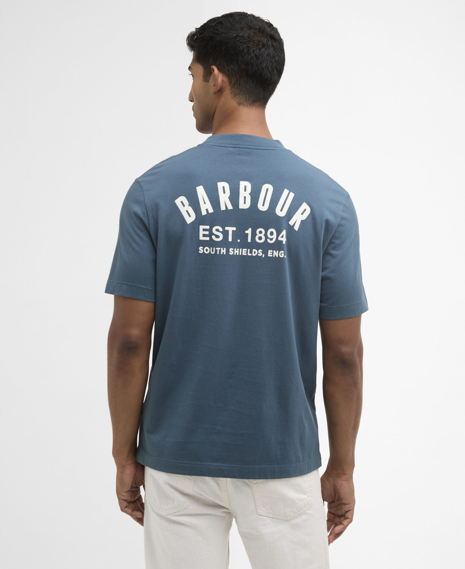 T-shirt con stampa Packling dalla vestibilit&agrave; comoda Dusk Blue