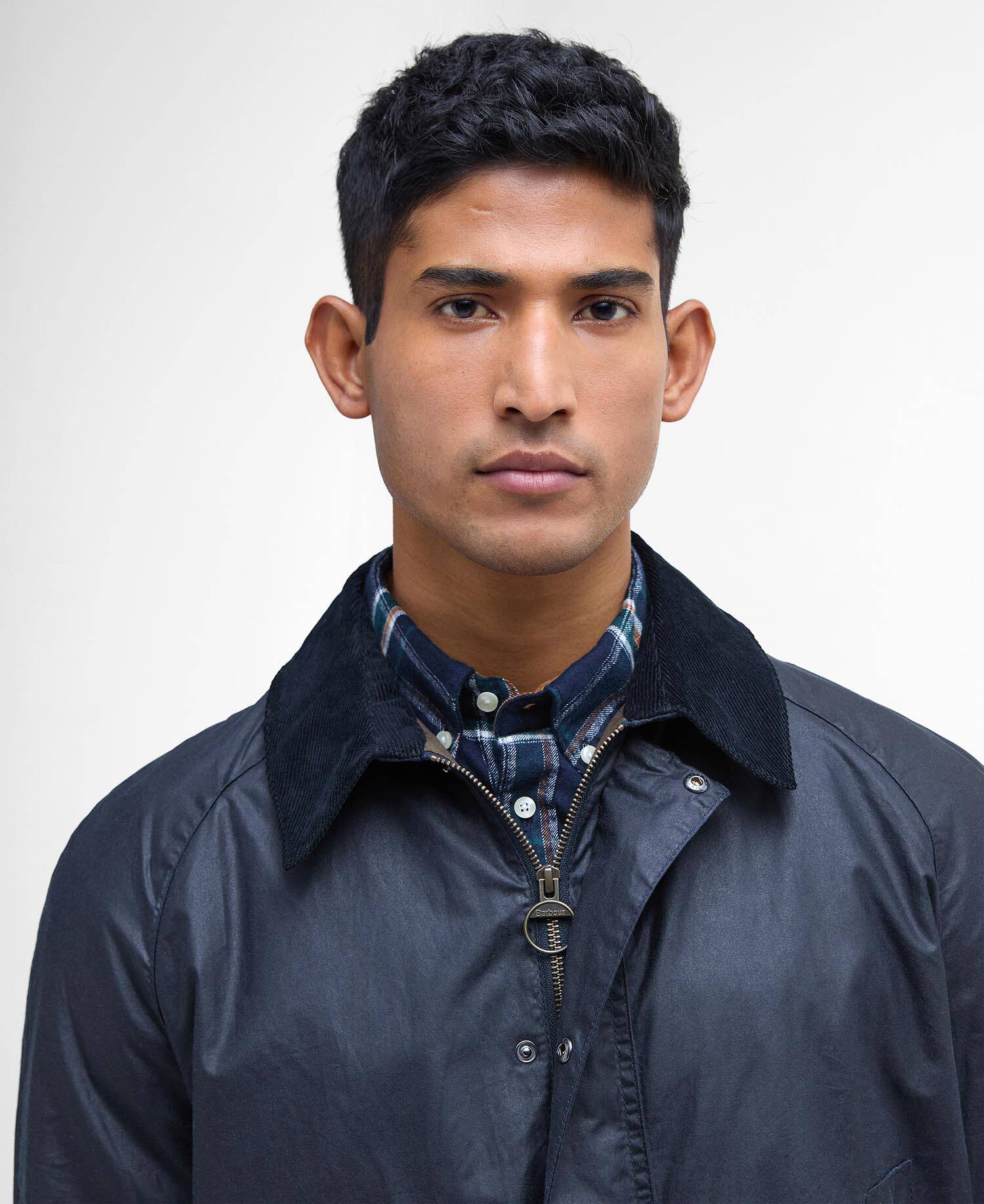 Lightweight Ashby Waxed Jacket Royal Navy image number 3