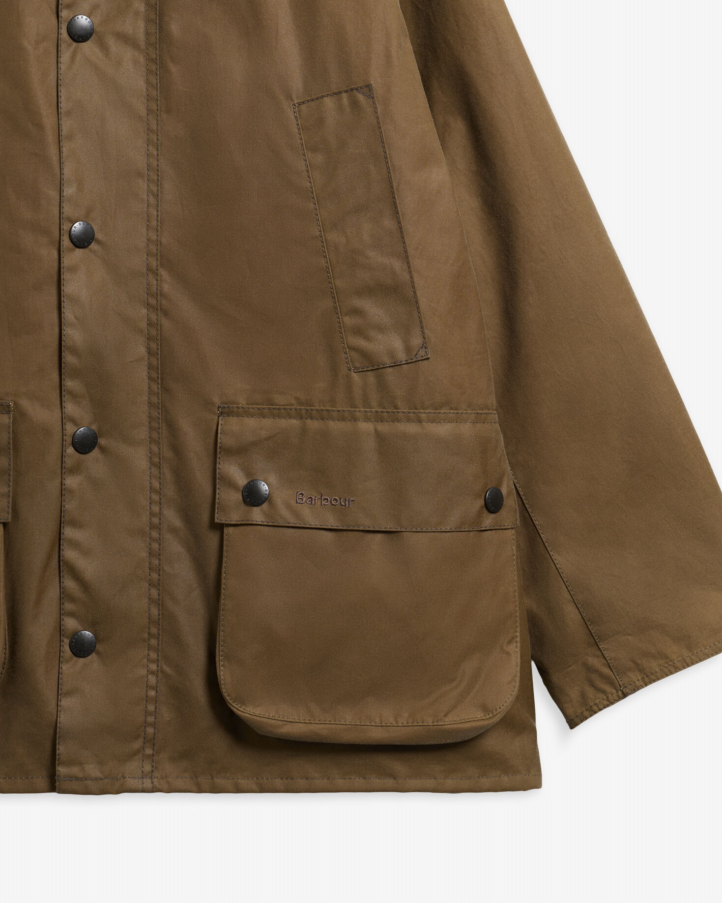 Oversized Bedale Waxed Jacket Sand