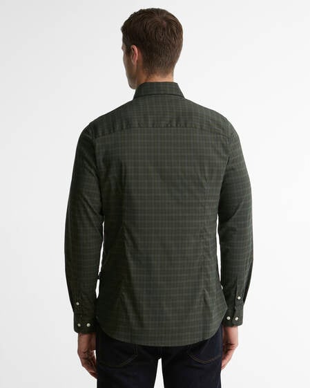 Harleton Tartan Tailored Long-Sleeved Shirt Pine Glen