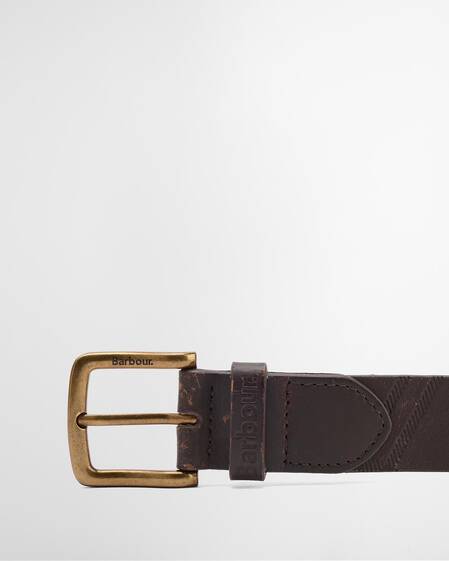 Irvine Leather Belt Dark Brown