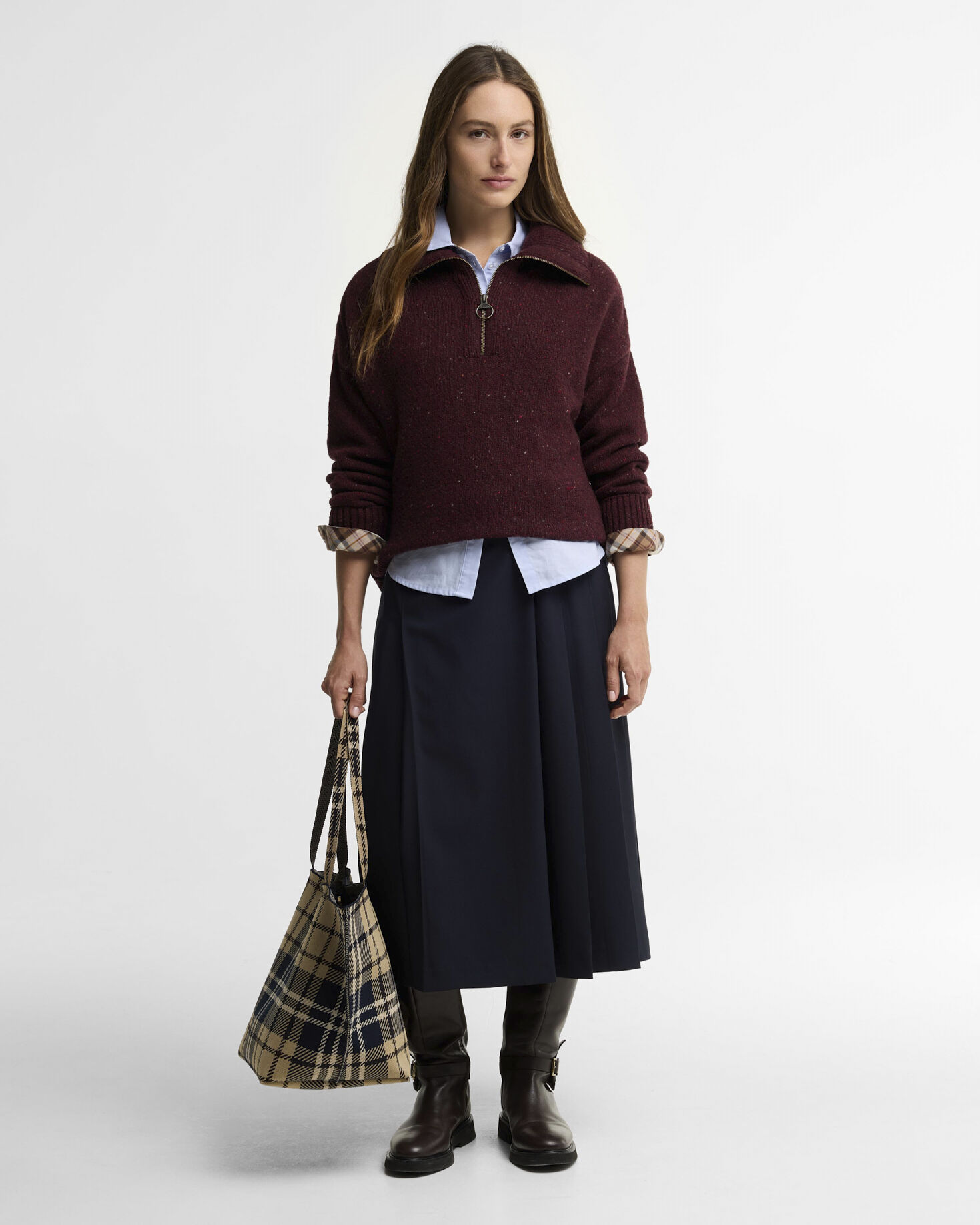 Lavensdale Quarter-Zip Jumper Fig
