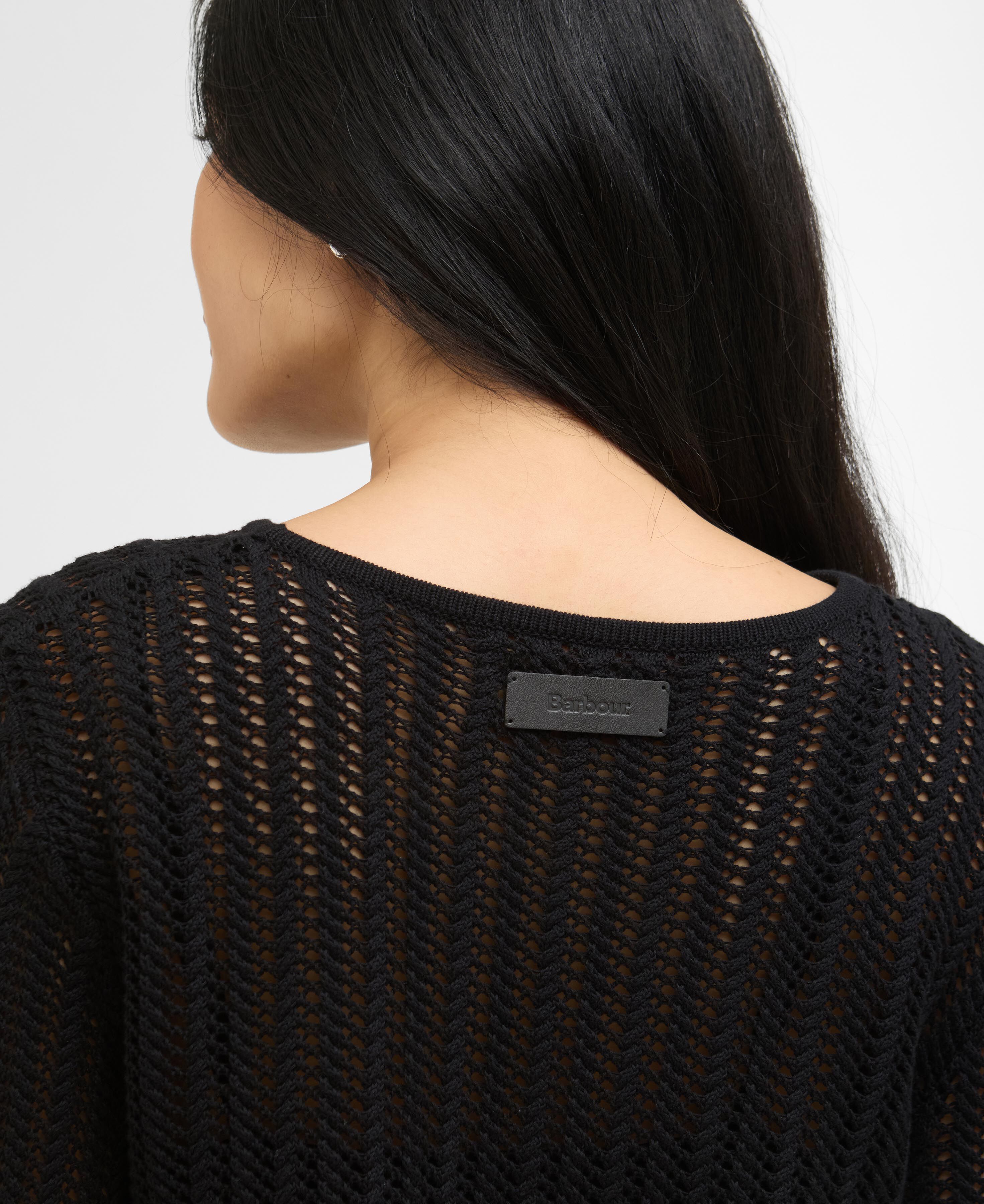 Daya Knitted Mini Dress Black