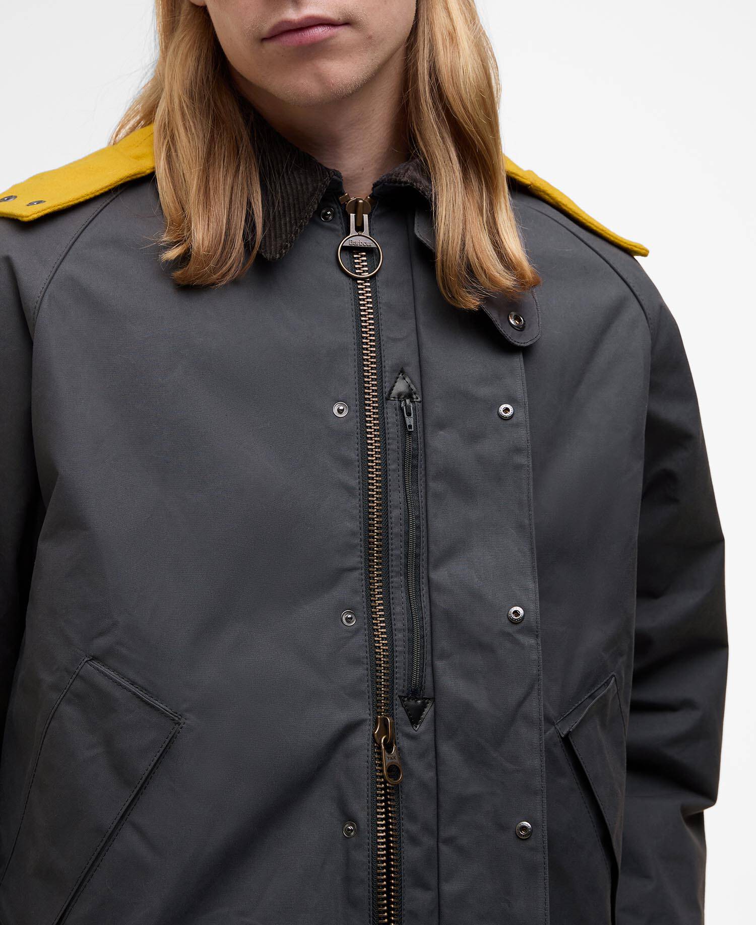 Barbour x Kaptain Sunshine Cruiser Casual Jacket Iron image number 3