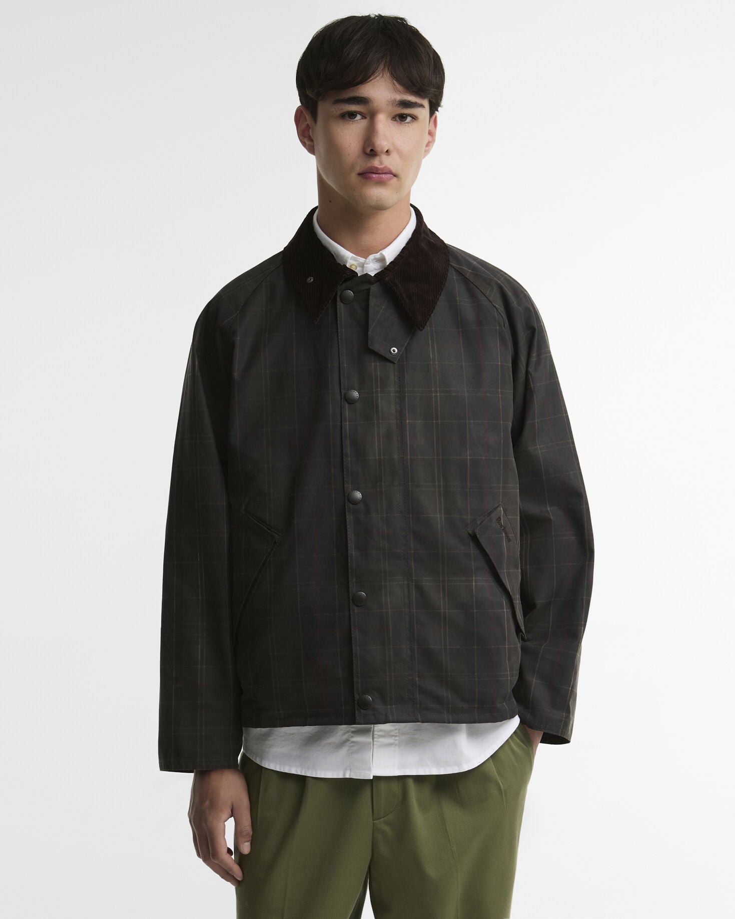 Tartan Transport Waxed Jacket Dark Tartan