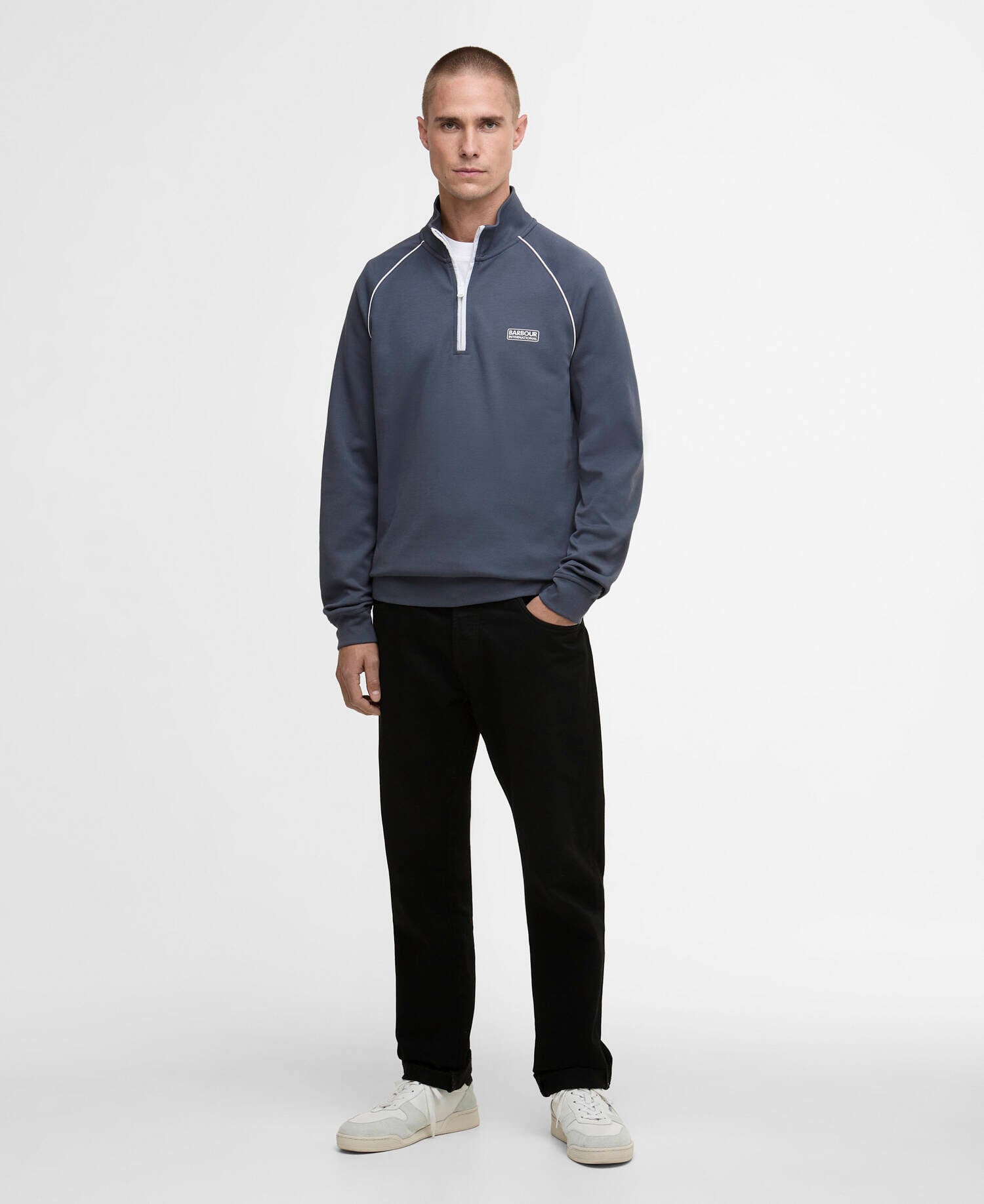Markford Quarter-Zip Jumper Storm Grey image number 1