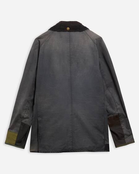 Barbour Re-loved Men's Ashby Waxed Jacket - Size M Navy