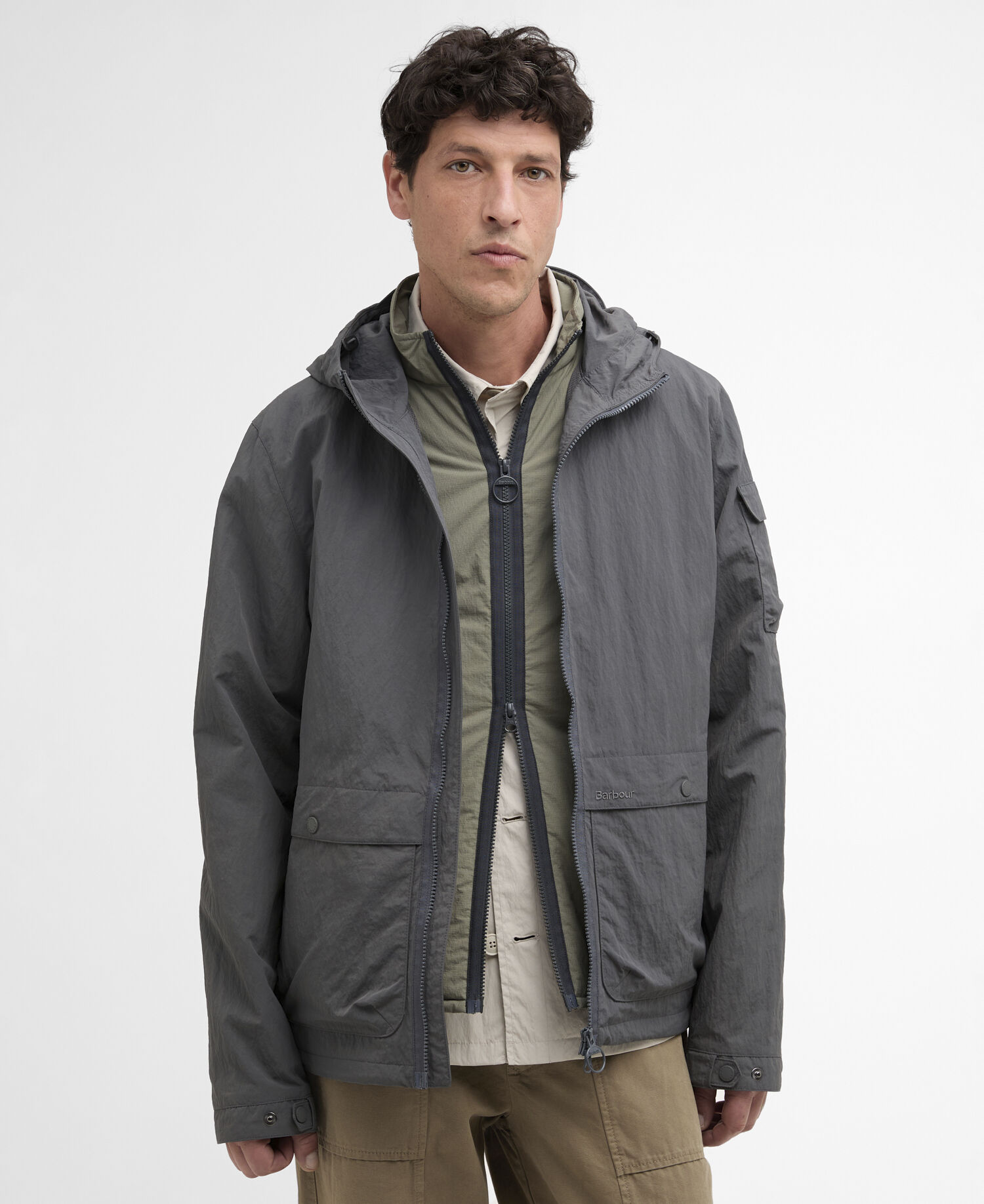Jacke Re-Engineered Argyll Showerproof Asphalt