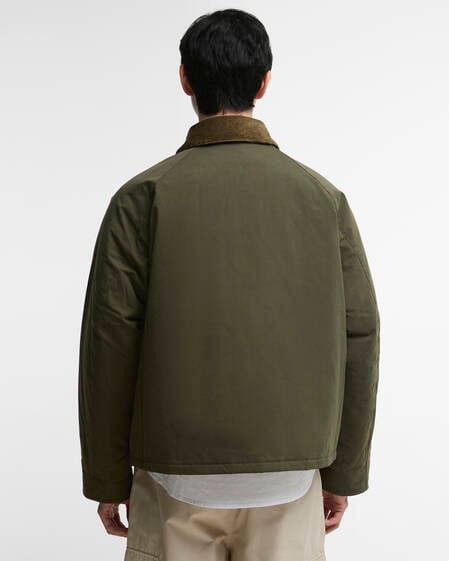 Oversized Padded Transport Jacket Olive