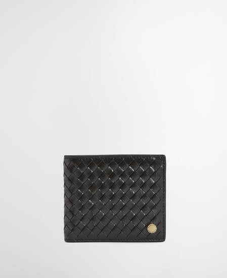 Lederportemonnaie Farne Woven Black
